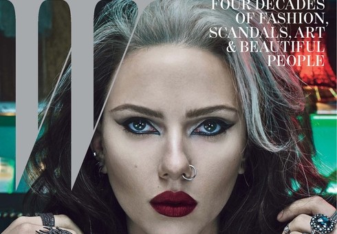Scarlett Johansson on the cover of W Magazine