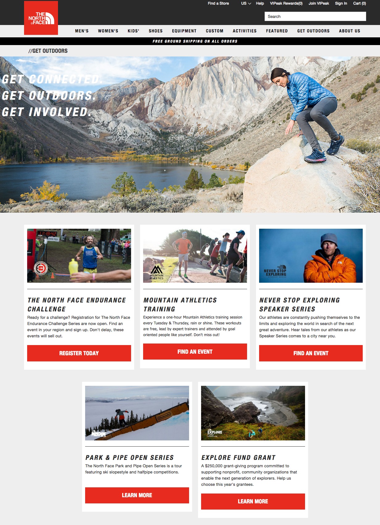 north face website