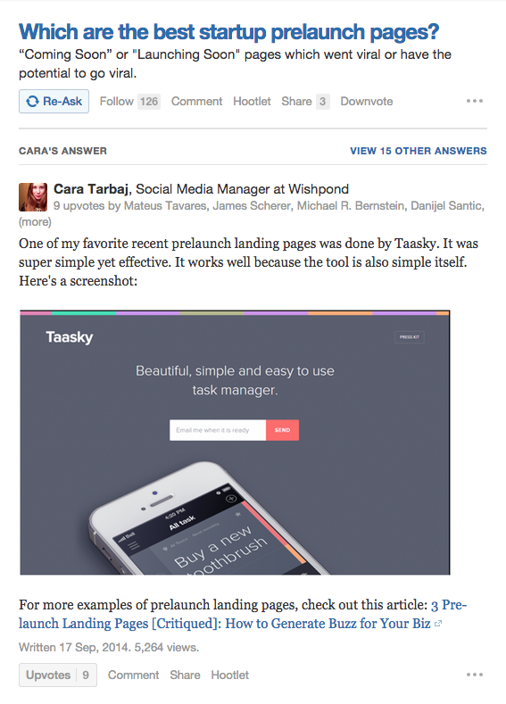 quora-question-prelaunch-landing-pages